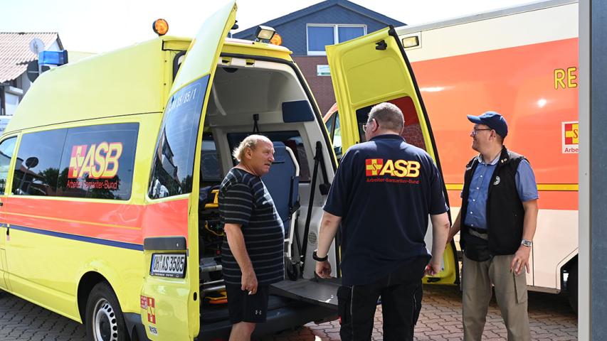 Die Fahrzeuge zur Absicherung von Großveranstaltungen durch Sanitätsdienste fanden ebenfalls großes Interesse.
