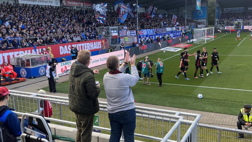 Stephan und Katja im Holsteinstadion