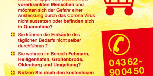ASB Ostholstein Flyer Einkaufshilfe